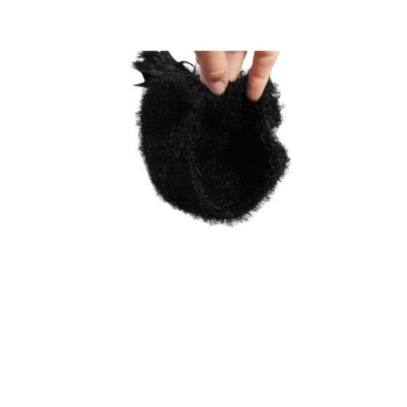 One Size Womens Black Beanie Toboggan #X-3-30 - Picture 2 of 3